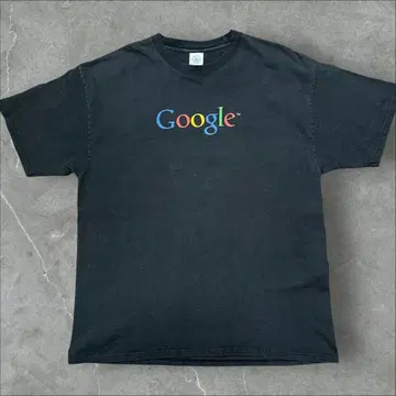 00s Google 기업 셔츠 레어 패턴 페이드 관계자용 구글
