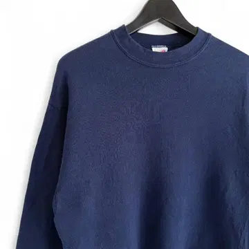90s 빈티지 JERZEES USA제 무지 맨투맨 네이비 O16