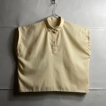 유럽 80s 기형 상의 셔츠 빈티지 사각 유로