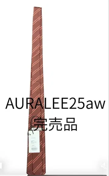 AURALEE 25aw silk stripe tie