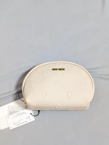 MARY QUANT 돔형 파우치 베이지