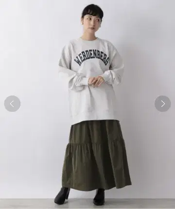 로리즈팜 기모 로고 풀오버 그레이