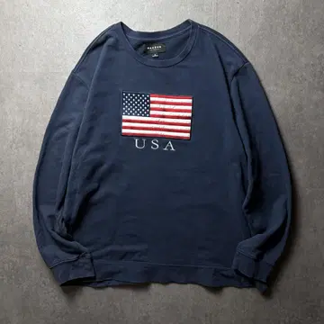 PACSUN 성조기 USA 플래그 자수 미국 국기 스트릿 아메카지 XL