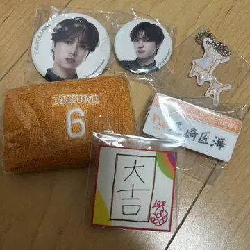 INI XQUARE 오자키 타쿠미 캡슐 토이 리스트 밴드 명찰