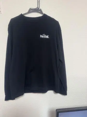 PHATRNK 블랙 롱 슬리브 T셔츠 M