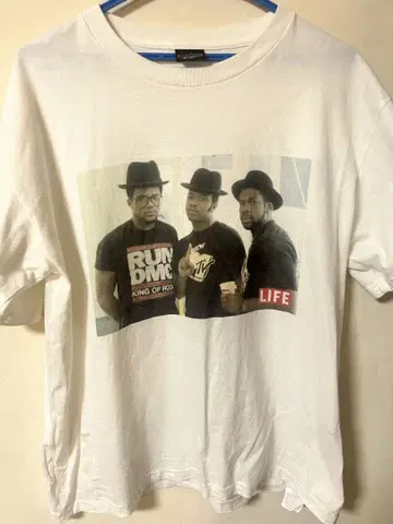 RUN-DMC 멤버 프린트 티셔츠 SCREENSTARS Life