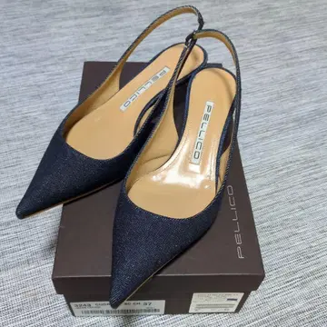 PELLICO/펠리코 SLINGBACK HEEL DENIM 37