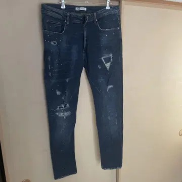 ZARA 데미지 가공 청바지
