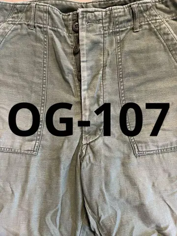 US ARMY 베이커 팬츠 OG-107 코튼 새틴 60~70년대