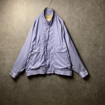 vintage 자켓 블루종 구제 의류 연보라 더블 포켓 와이드 소매