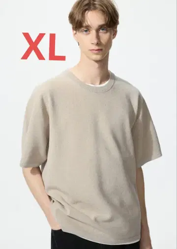 유니클로 워셔블 밀라노 리브 니트 T셔츠 반팔 UNIQLO