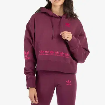 ADIDAS originals 버건디 셋업 와인 레드