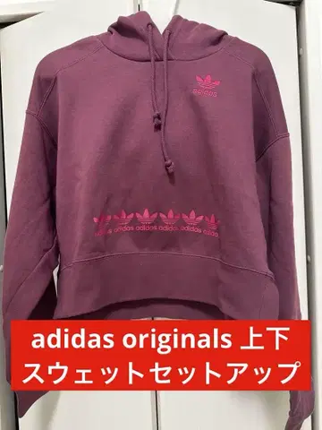 ADIDAS originals 상하의 맨투맨 셋업 버건디