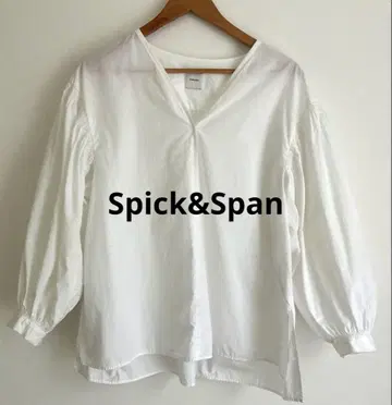 Spick&Span 코튼 볼륨 슬리브 블라우스