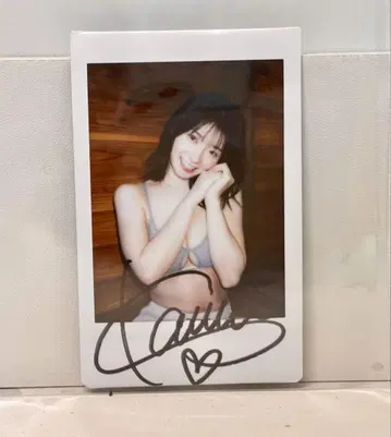 하시모토 칸나 친필 사인 폴라로이드