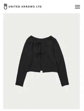 BEAUTY&YOUTH UNITED ARROWS 리본 가디건 F