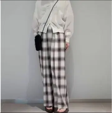 피니 pheeny 옴브레 체크 팬츠 2