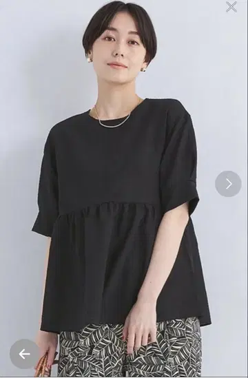 그린 라벨 릴랙싱 드라이 사커 페플럼 풀오버 티셔츠