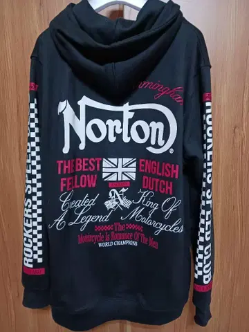Norton 남성용 후드티 XXL 블랙 빅