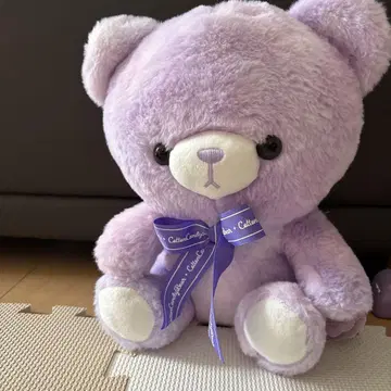 라벤더색 곰 봉제 인형