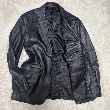 [ XL ] veste la vita 램 가죽 양가죽 테일러드 자켓 블랙