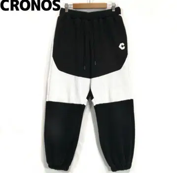 CRONOS 조거 팬츠 블랙/화이트