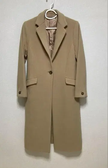 *베이지 롱 코트 테일러드*