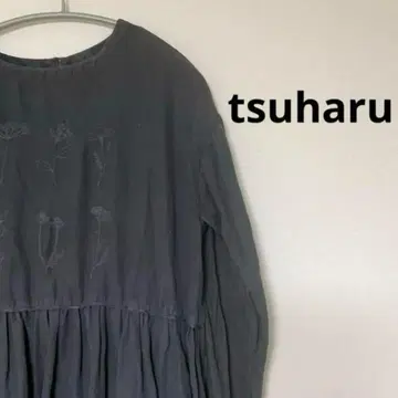 세일! tsuharu 초화 자수 절개 원피스 츠하루 바이 사만사 모스