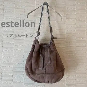 에스테론 리얼 무스탕 백 체인