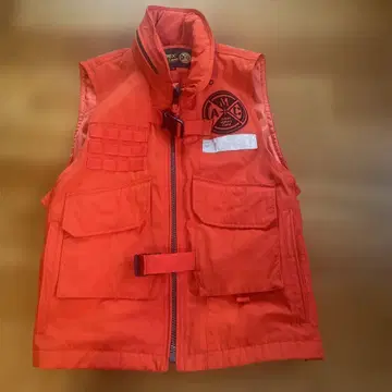 AVIREX 밀리터리 캠핑 베스트 M 사이즈 오렌지