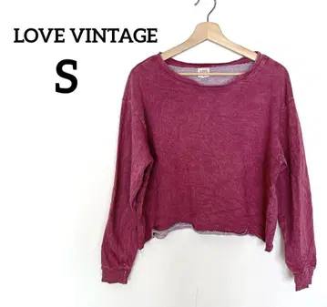 LOVE VINTAGE 퍼플 크롭 트레이닝복 [ S ] 여성용