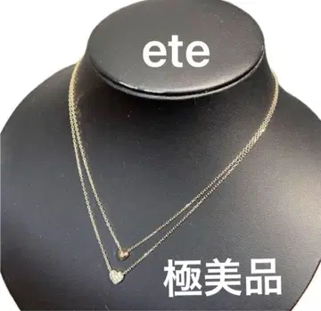 [컨디션 최상] ete 에테 목걸이 SILVER925 하트