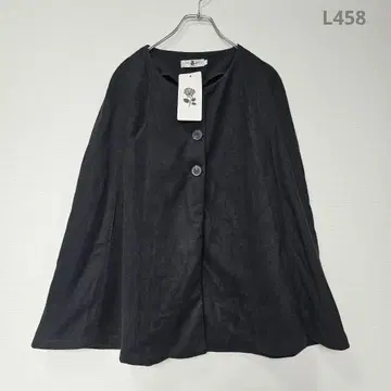 판초 노카라 자켓 블랙 M 깔끔한 캐주얼 가을 코디 아우터