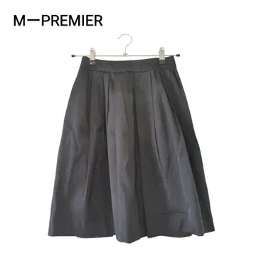 컨디션 최상 M-PREMIER 엠프리미어 플레어 스커트 34 블랙