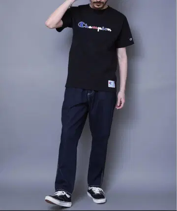 Champion 블랙 T셔츠 M 사이즈