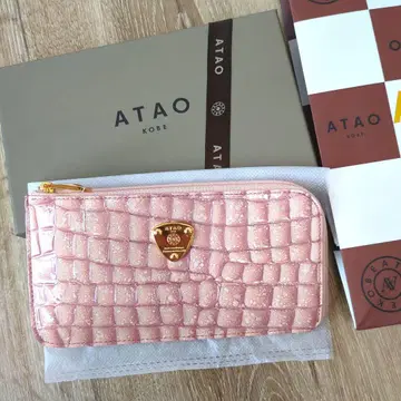 미사용 새상품 ATAO 아타오 슬리모 선명도 코지 핑크 장지갑