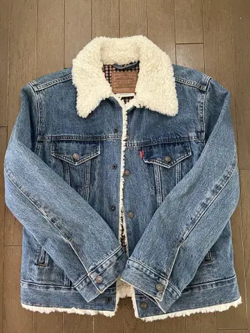 LEVI'S 보아 옷깃 데님 자켓 S