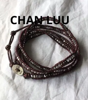 CHAN LUU 챈 루 랩 팔찌 브라운 SILVER