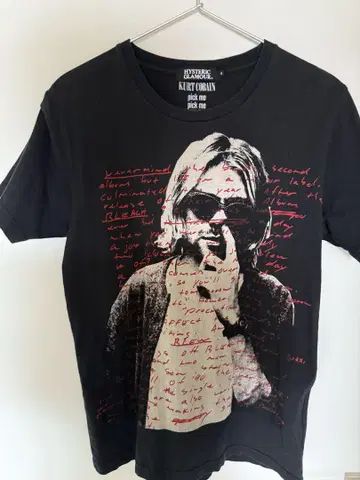 HYSTERIC GLAMOUR 커트 코베인 티셔츠 S