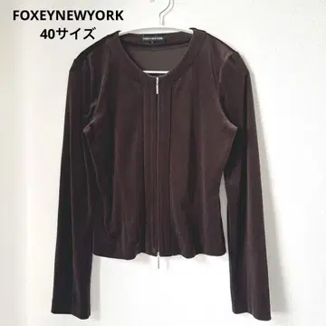 40 사이즈 FOXEYNEWYORK 벨로아 가디건 폭시 뉴욕 벨로아