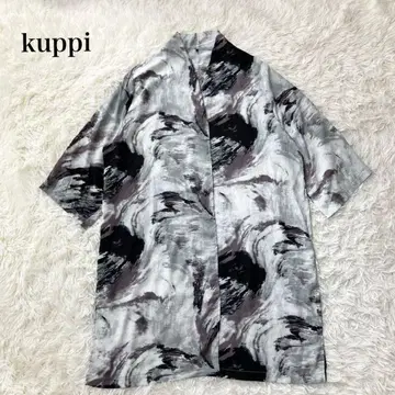 kuppi 알로하 셔츠 빅 사이즈 겉옷 올 패턴 빈티지 반팔 개성있는