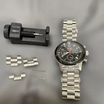 SEIKO 크로노그래프 손목시계 100m 방수 해외 모델