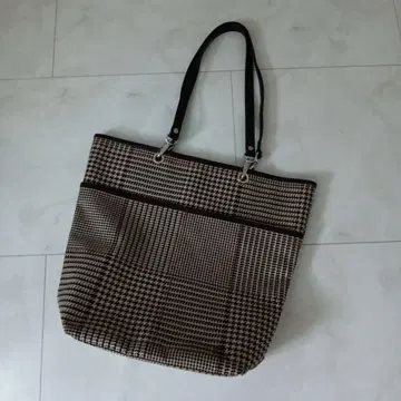 랄프 로렌 체크 무늬 숄더백