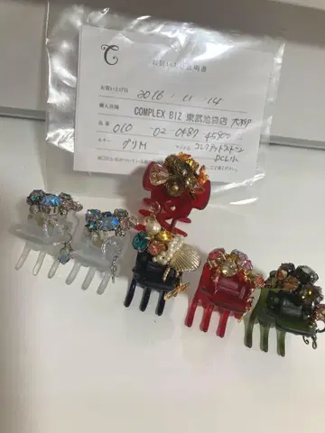 COMPLEX BIZ 컴플렉스 비즈 헤어 클립 6개 세트