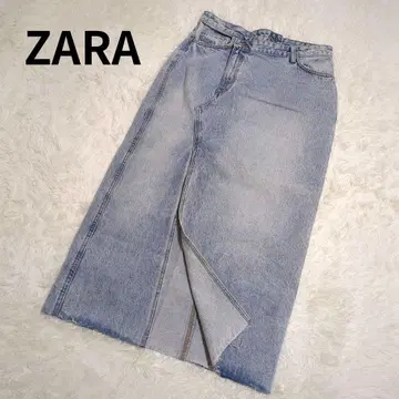 ZARA 데님 스커트 완판템 M 롱 스커트 데님