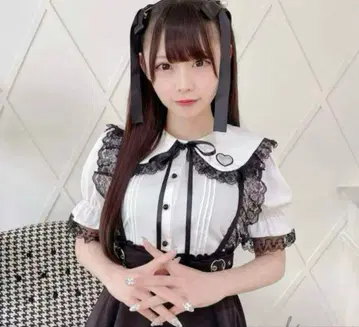 하트 레이스 반팔 블라우스 MARS 세일러 양산형