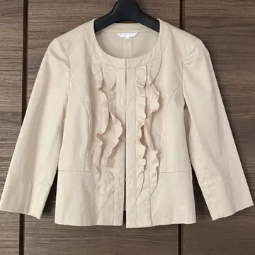 ANAYI 프릴 노카라 자켓
