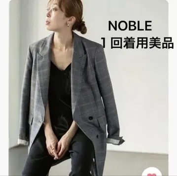1회 착용 새상품급 38,000엔 NOBLE 테일러드 롱 자켓 36 노블