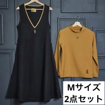 시마무라 치하루 씨 모험 아나 M 사이즈 티셔츠 원피스 2세트
