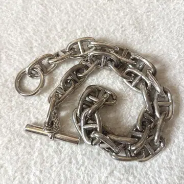 U 체인 silver925 남성용 여성용 목걸이 40cm 와이드